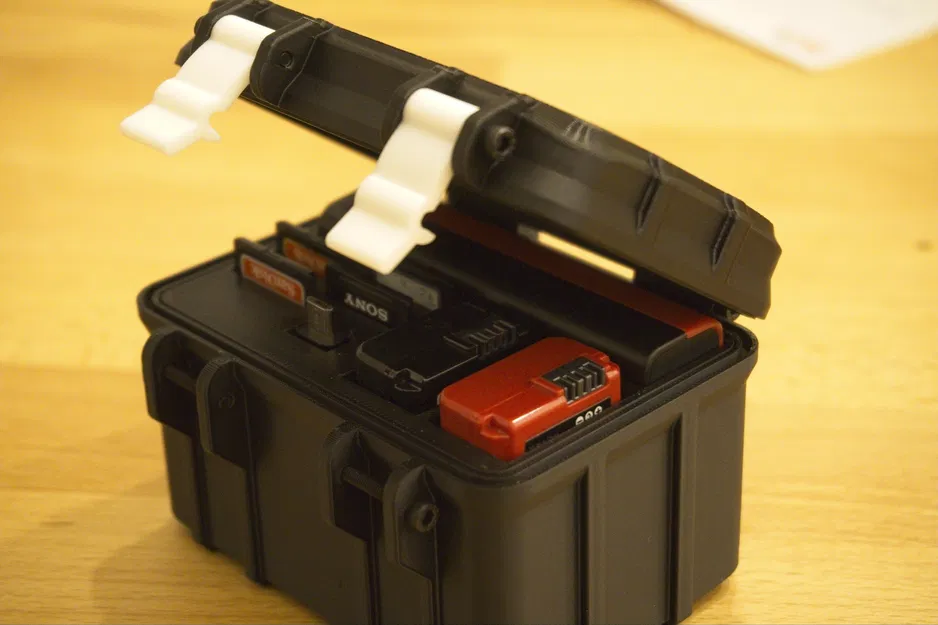 Hộp Rugged cho pin Sony NP-FW50, thẻ SD và sạc BAXXTAR - Image 4