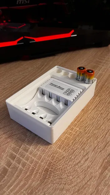 Khay Gridfinity cho Bộ Sạc Pin (Gridfinity Battery Charger) - Image 1