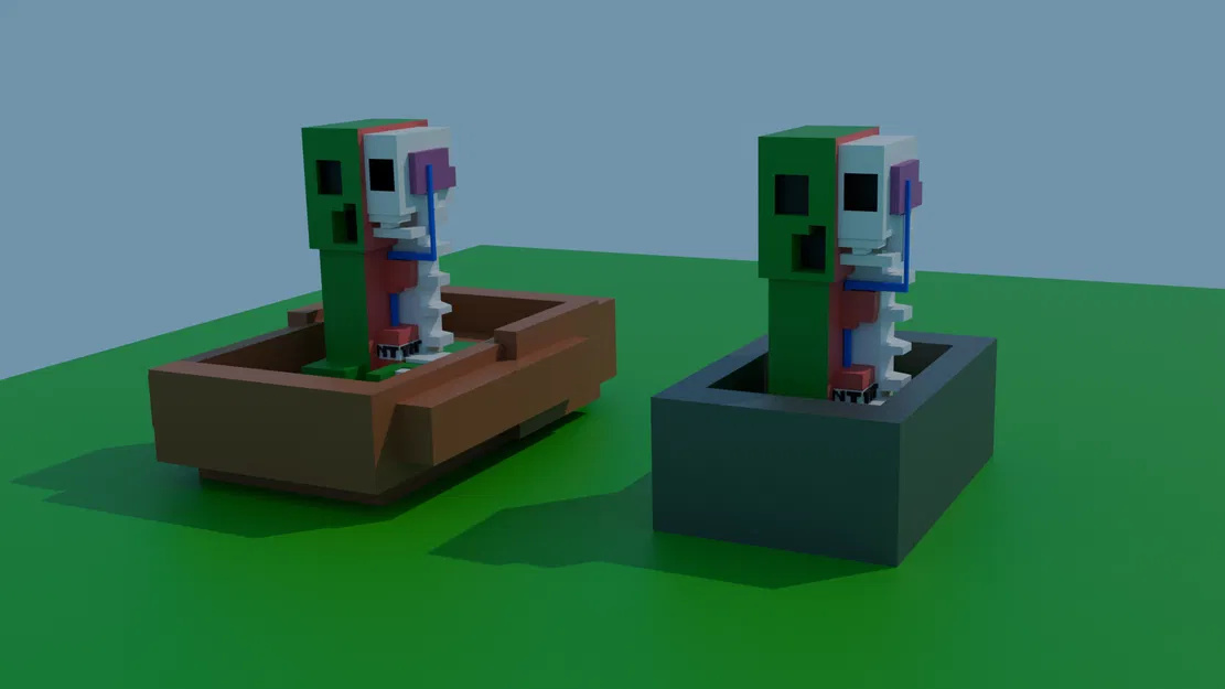 Giải phẫu Creeper Minecraft (Minecraft Creeper Anatomy) - Image 2