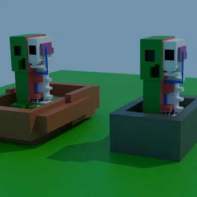 Giải phẫu Creeper Minecraft (Minecraft Creeper Anatomy)