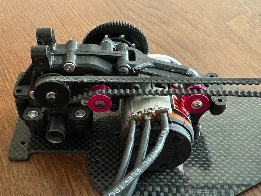 Chuyển motor ra sau cho Tamiya XV-01 (Rear motor conversion) - Image 2