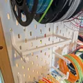 Giá treo mini spool Skadis print-in-place (Print-In-Place Skadis Mini Spool Rack) - Thumbnail 1