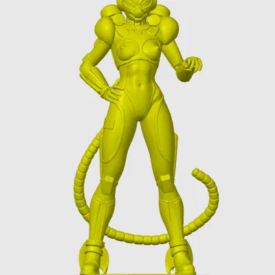 Tượng Cyber Cat-Girl 26