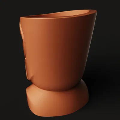 Chậu Cây Tiki Polynesia | Chậu Hoa Totem Tộc | Trang Trí Vườn Độc Lạ In 3D