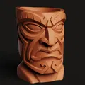 Chậu Cây Tiki Polynesia | Chậu Hoa Totem Tộc | Trang Trí Vườn Độc Lạ In 3D - Thumbnail 4