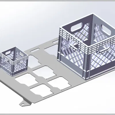 Crate packout lớn che 4 pocket (4x pocket larger crate packout)