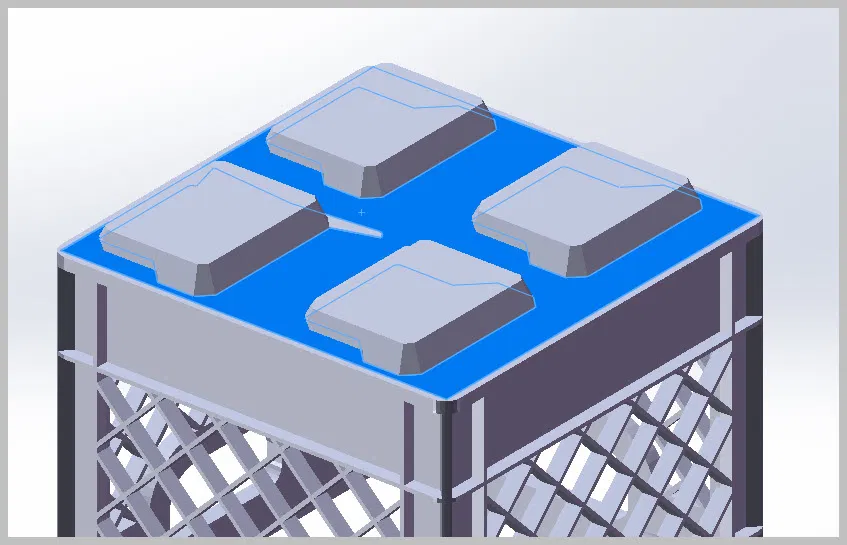 Crate packout lớn che 4 pocket (4x pocket larger crate packout) - Image 3