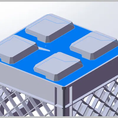 Crate packout lớn che 4 pocket (4x pocket larger crate packout)