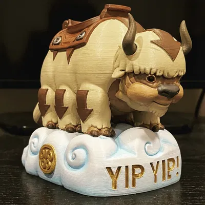 Tượng Appa Sky Bison | Figure Avatar: The Last Airbender | Yip Yip 3D Print