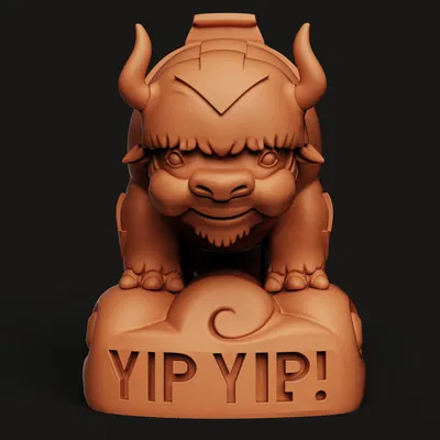 Tượng Appa Sky Bison | Figure Avatar: The Last Airbender | Yip Yip 3D Print