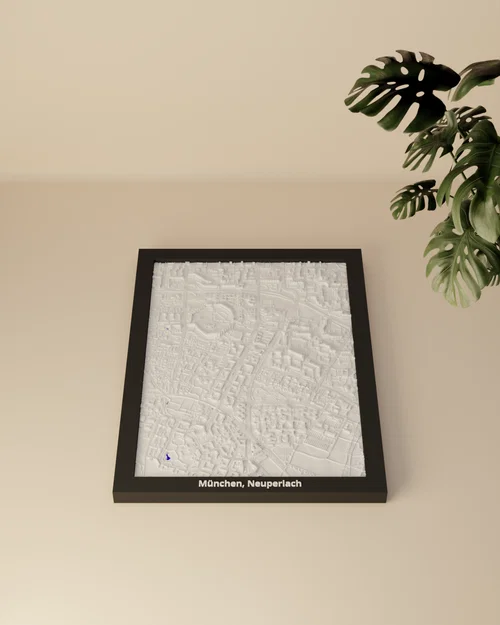 München, Neuperlach, Germany - Mô hình thu nhỏ 3D - Image 1