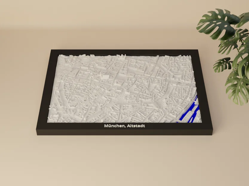 München, Altstadt, Đức - Mô hình 3D thu nhỏ - Image 1