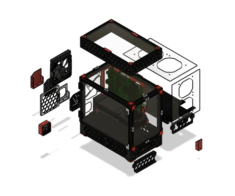 Corvus mATX (Micro-ATX) - Vỏ PC in 3D - Phong cách Voron - Image 2
