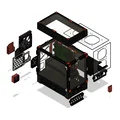 Corvus mATX (Micro-ATX) - Vỏ PC in 3D - Phong cách Voron - Thumbnail 2
