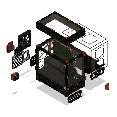 Corvus mATX (Micro-ATX) - Vỏ PC in 3D - Phong cách Voron