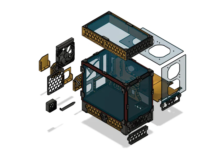Corvus mATX (Micro-ATX) - Vỏ PC in 3D - Phong cách Voron - Image 3