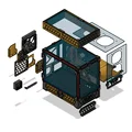 Corvus mATX (Micro-ATX) - Vỏ PC in 3D - Phong cách Voron - Thumbnail 3