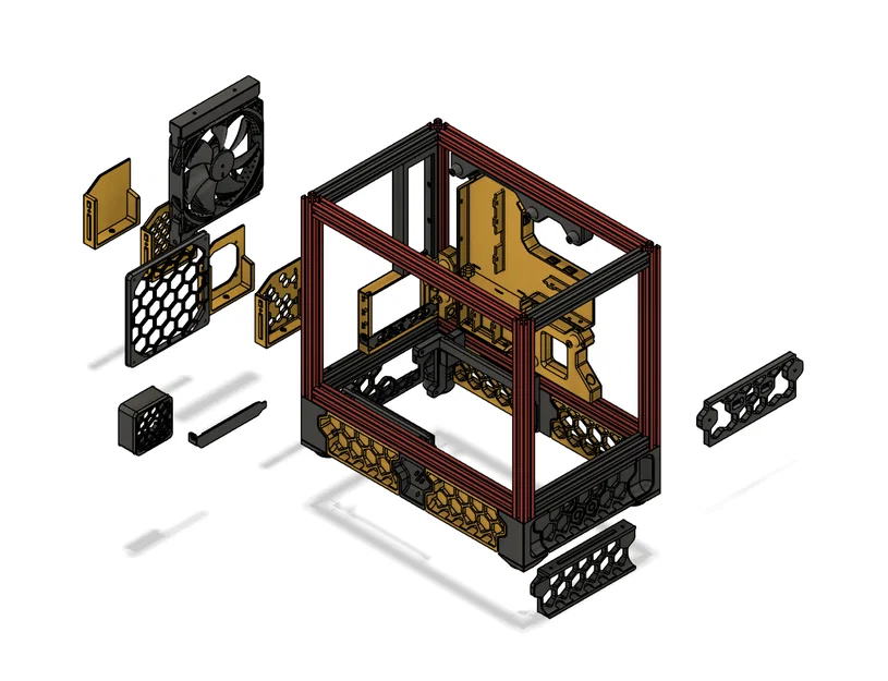 Corvus mATX (Micro-ATX) - Vỏ PC in 3D - Phong cách Voron - Image 4