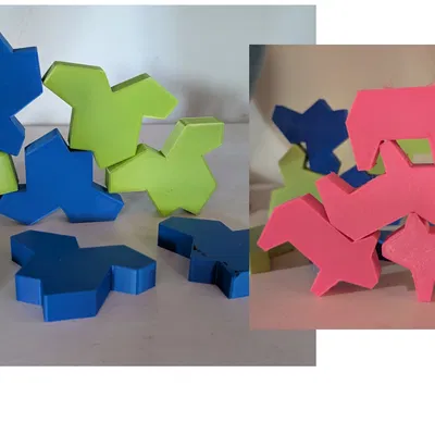 Hat Mono Tile and Piggy