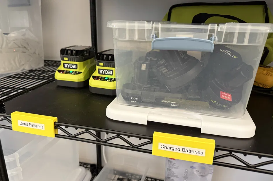 Nhãn gắn kệ lưới ULine (ULine Wire Shelf Label) - Image 2