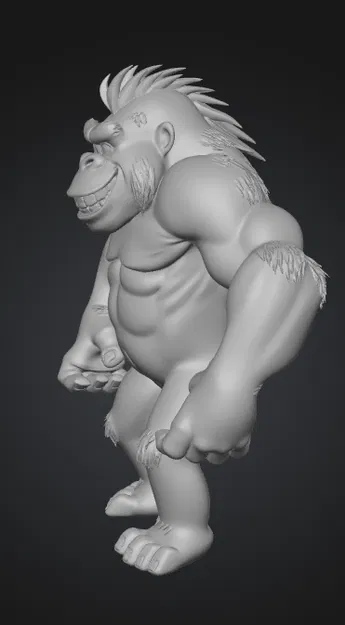 Gorila Aventurero Cartoon – Figura Original (Mô hình 3D Gorilla Cartoon) - Image 5