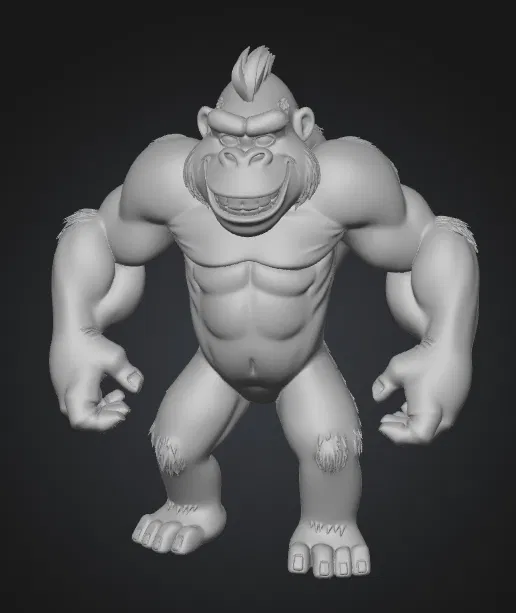 Gorila Aventurero Cartoon – Figura Original (Mô hình 3D Gorilla Cartoon) - Image 6