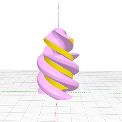 Candy Stripe Shuttle Passthrough Fidget – Fidget kẹo xoắn sọc