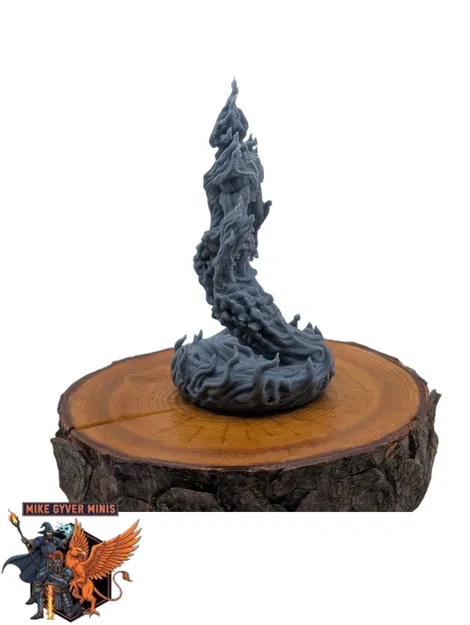 Fire Elemental - MGM Print-Ready Mini - Image 3