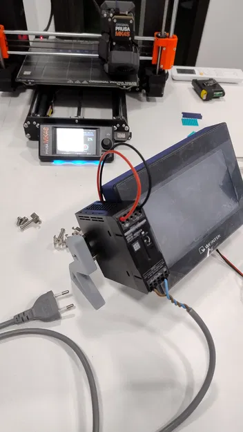 Giá đỡ DIN Rail để bàn 60° (DIN Rail Stand Holder 60 degrees) - Image 1