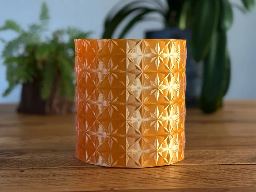 Chậu cây họa tiết sao - Vase mode - Image 1