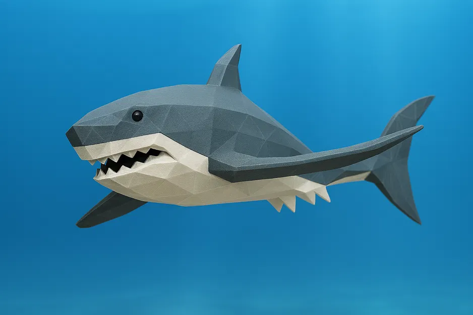Cá Mập Low-Poly (Low-Poly Shark) - Image 1