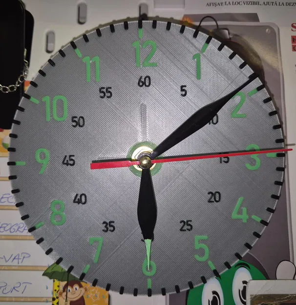 Đồng hồ treo tường học giờ cho bé – Đồng hồ 3D giáo dục giúp bé học xem giờ - Image 1