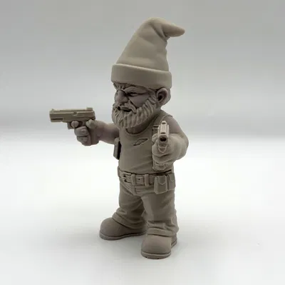 Dual Gun Garden Gnome