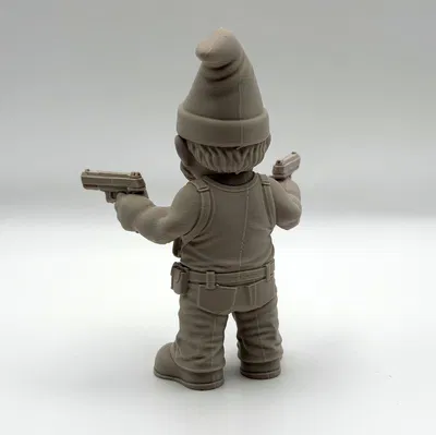 Dual Gun Garden Gnome