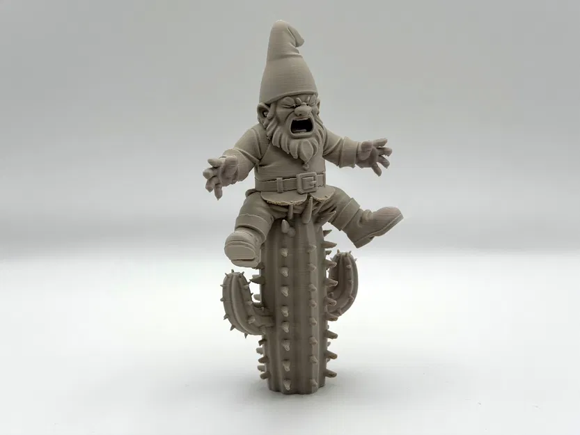 Gnome Vườn Đau Vì Xương Rồng (Cacti Pain Garden Gnome) - Image 2