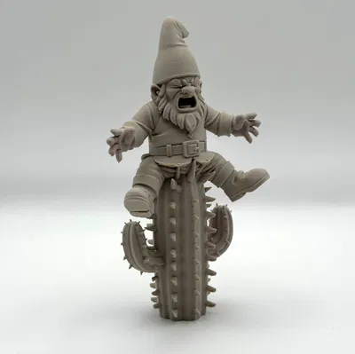 Gnome Vườn Đau Vì Xương Rồng (Cacti Pain Garden Gnome)
