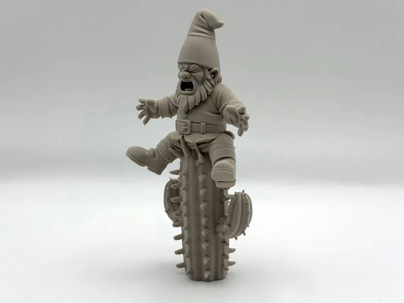 Gnome Vườn Đau Vì Xương Rồng (Cacti Pain Garden Gnome) - Image 3