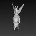 Kỵ Sĩ Valkyrie Thiên Giới Cưỡi Kỳ Lân – Figure Trưng Bày Fantasy - Thumbnail 6