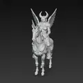 Kỵ Sĩ Valkyrie Thiên Giới Cưỡi Kỳ Lân – Figure Trưng Bày Fantasy - Thumbnail 7