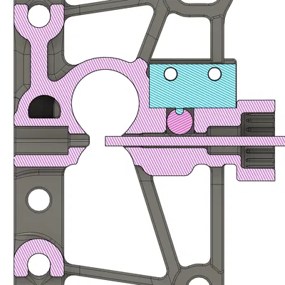 Vỏ core stdhousing Sherpa mini A3 R17 FDM kèm filament sensor + ECAS mod