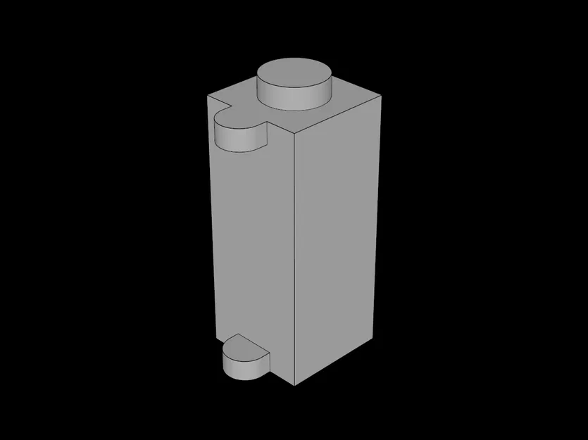 Gạch LEGO tương thích (3581.dat) 1 x 1 x 2 có Shutter Holder - Image 1