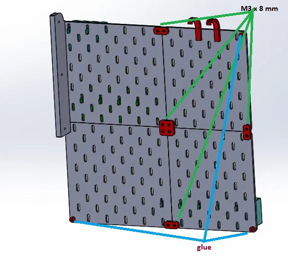 Kobra S1 - Organizer Ikea Skadis bên hông phải - Image 5