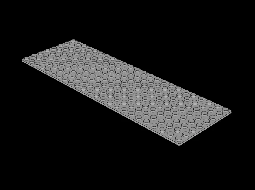 Tấm nền tương thích LEGO (3497.dat) Baseplate 8 x 24 - Image 1