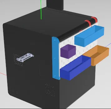 Kobra S1_Ikea Skadis organizer type – Organizer kiểu Skadis cho Anycubic Kobra S1 - Image 2