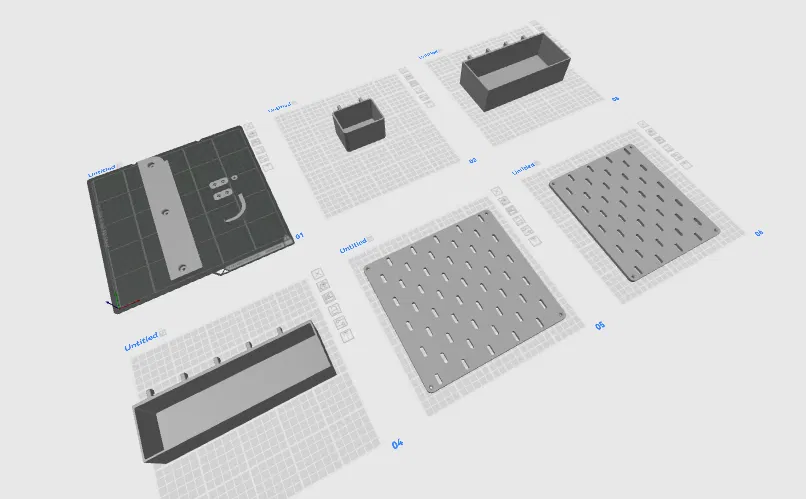 Kobra S1_Ikea Skadis organizer type – Organizer kiểu Skadis cho Anycubic Kobra S1 - Image 4