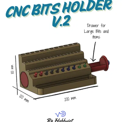 CNC bits Holder V.2