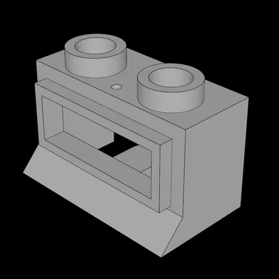 Cửa sổ LEGO Compatible (27b.dat) 1 x 2 x 1 Classic với bệ cửa dài