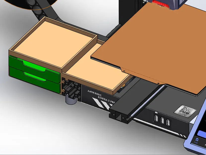 Anycubic Kobra/Kobra 2/Kobra 2 Pro - Toolbox kèm khay hứng purge - Image 1