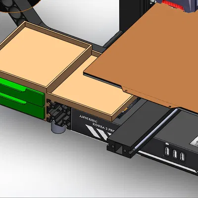 Anycubic Kobra/Kobra 2/Kobra 2 Pro - Toolbox kèm khay hứng purge