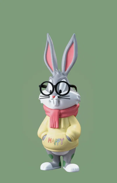 Urban Bunny Bugs' childhood christmas (new_Multi_STL) – Thỏ Urban phong cách Giáng Sinh - Image 1